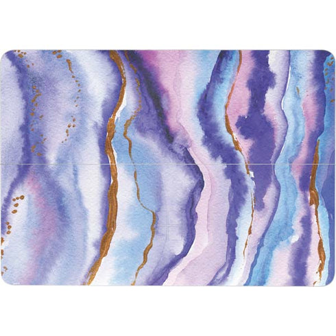 Blue Violet Watercolor Geode Surface Laptop Studio Skin